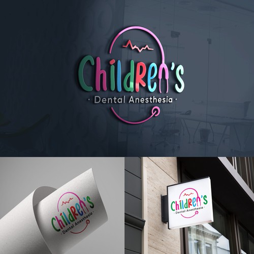 Children’s dental anesthesia company logo Design by +vectorsm