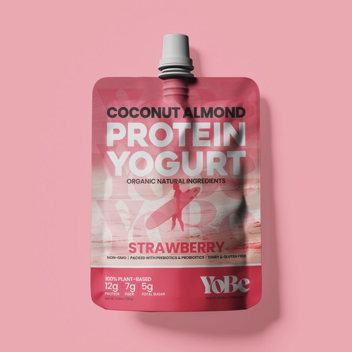 Create Eye-Catching Packaging for YoBe's Protein Yogurt to Shine at Whole Foods Design by PCab Designs