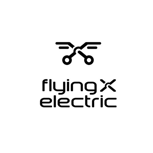 Flying X Electric Logo Design by Evans Design