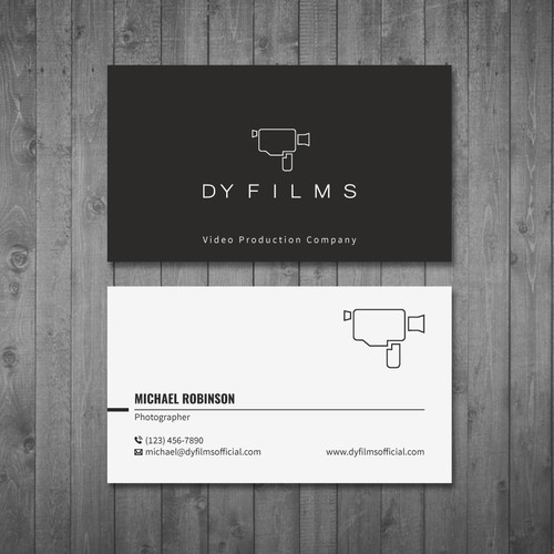 Business card for video production company Design by Tcmenk