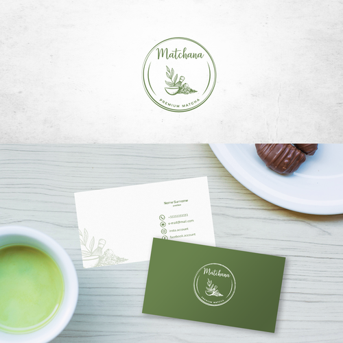 Looking for a Standout Brand Starter Pack to Attract Premium Matcha Enthusiasts for 'Matchana' Design by ne_padamo