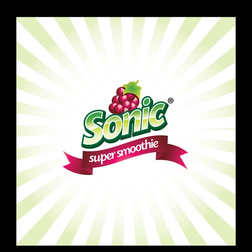 SENSATIONAL SONIC SUPER SMOOTHIE MIX NEEDS LOGO Logo design contest