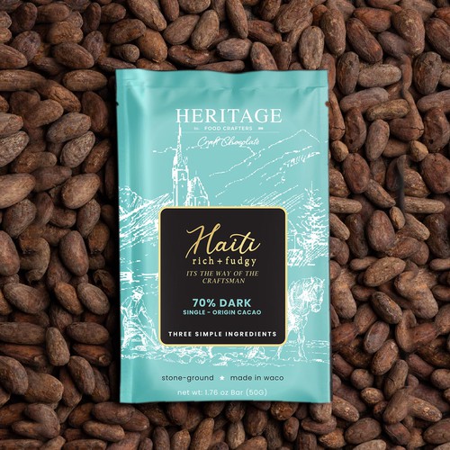 High-End Craft Chocolate Packaging that Creates a Sense of Heritage and Community Design by SRAA