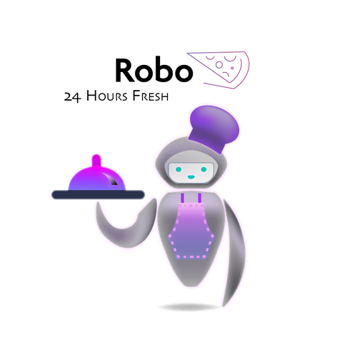 Luxury style of Robot that is making fresh pizza!! Diseño de 1001HandmadeArt
