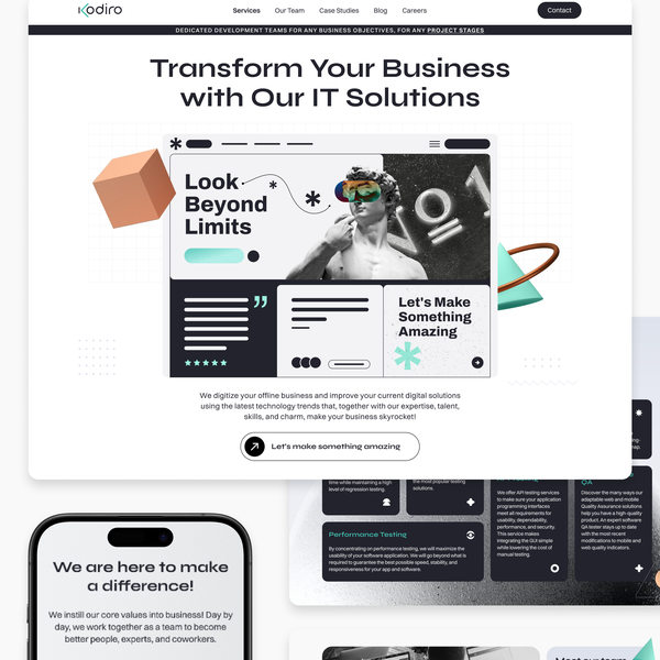 Design by dudinka titled "Website for software development company"