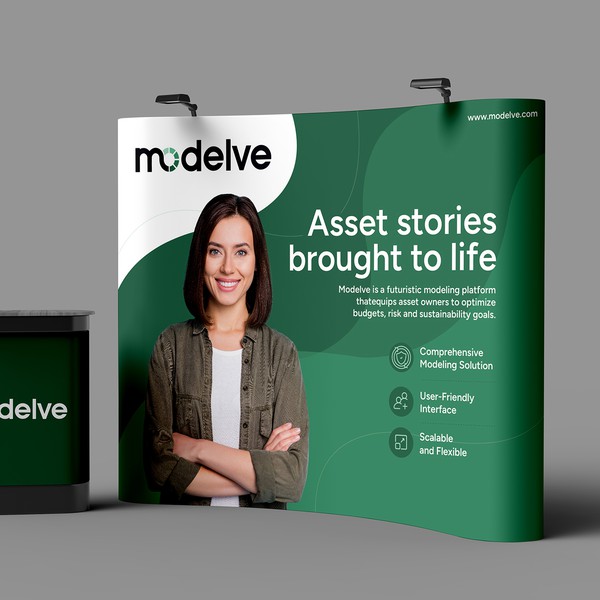 Design by L I N S _ 2 0 1 0 titled "Tradeshow Banner / backdrop design"