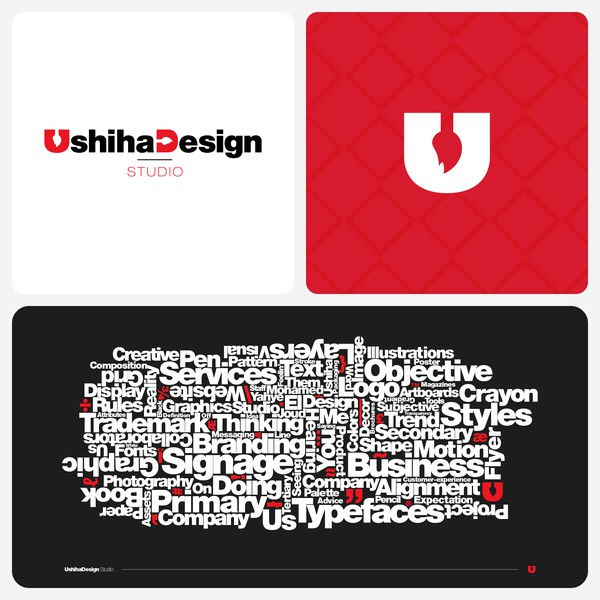 UshihaDesign Studio Brand Identity