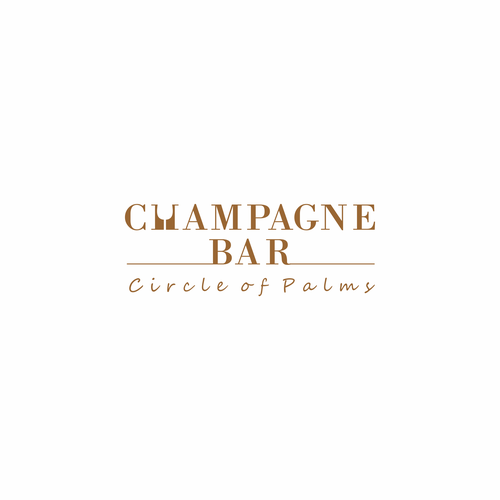 Luxury and modern Champagne Bar logo Design réalisé par PATIS