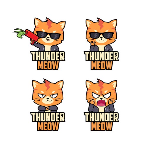 Need a logo for an up-and-coming gamer, thundermeow Design by Mori Summer