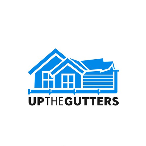 design a creative logo for a Gutter company with a unique name Design by NuriCreative