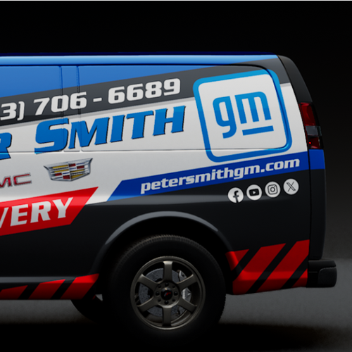 Parts Delivery Van Wrap for a GM Dealership Design by TANSA ART