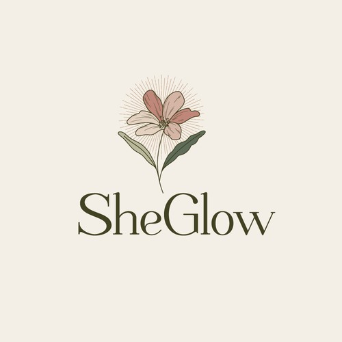 Let's help women glow! Design a beautiful logo for SheGlows Design by QPR