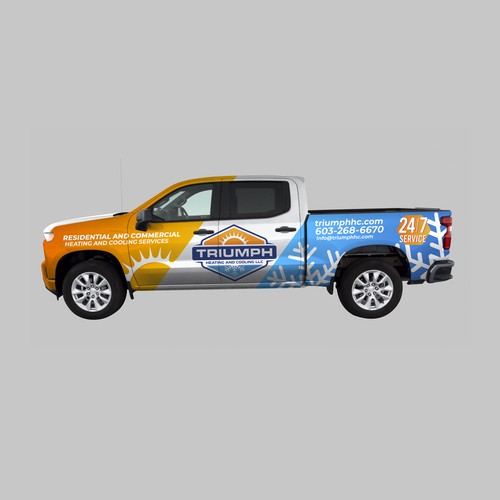 Design di HVAC Truck Wrap di Wilson8a