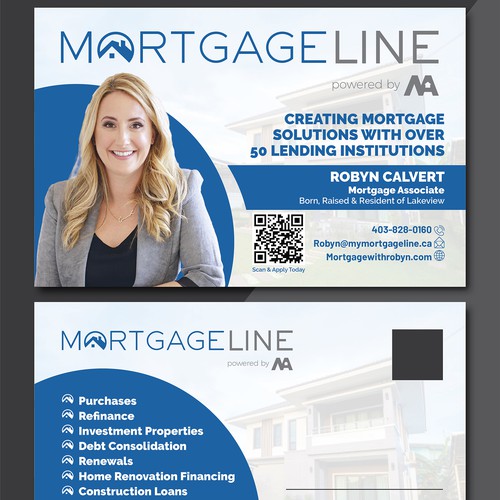 Postcard for Mortgage Broker Diseño de TheThreeMedia