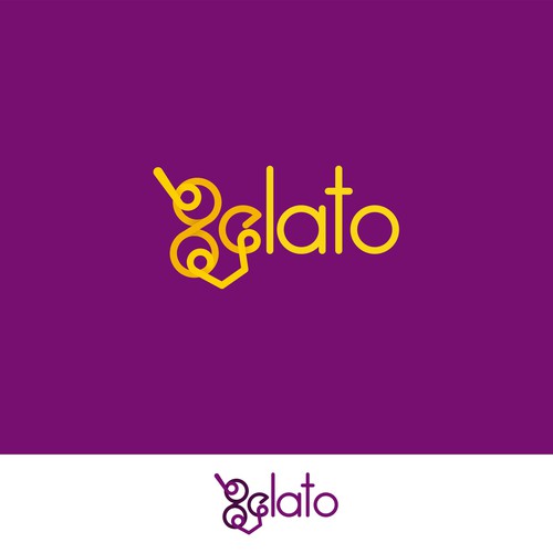 New logo wanted for gelato is the brand name  Design réalisé par :Dunychi