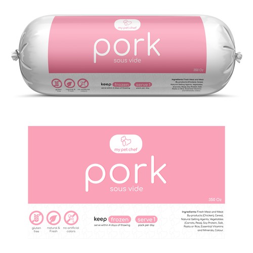 Premium Fresh Dog Food-ontwerp door Hiraa!