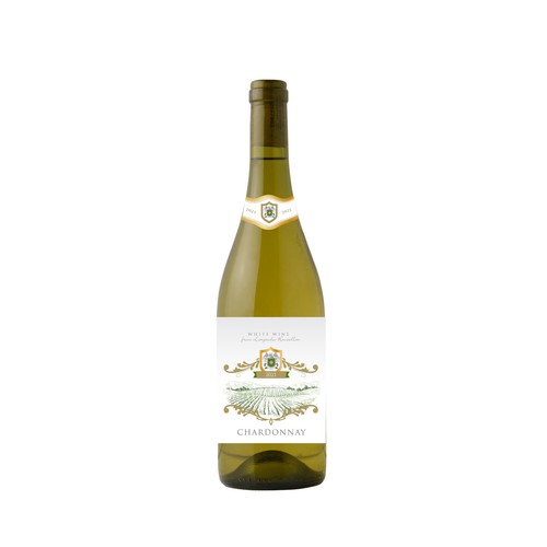 Burgundy Type Label / Chardonnay Design by Naturalcom