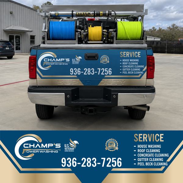 Champ's Power Washing - Truck Wrap Concept