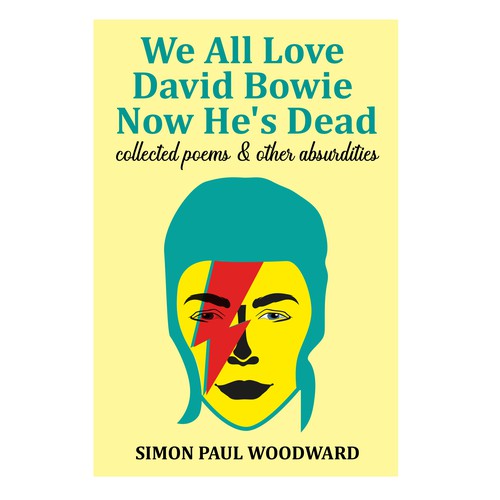 Bowie themed cover for an irreverent poetry collection Design by Cover_Design_Expert