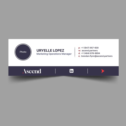 Design di Ascend Partners New Branded Email Signature di Xnine