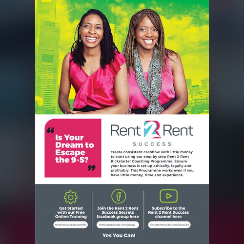 Diseño de Create a Ridiculously Good Flyer for Rent 2 Rent Success de J.F