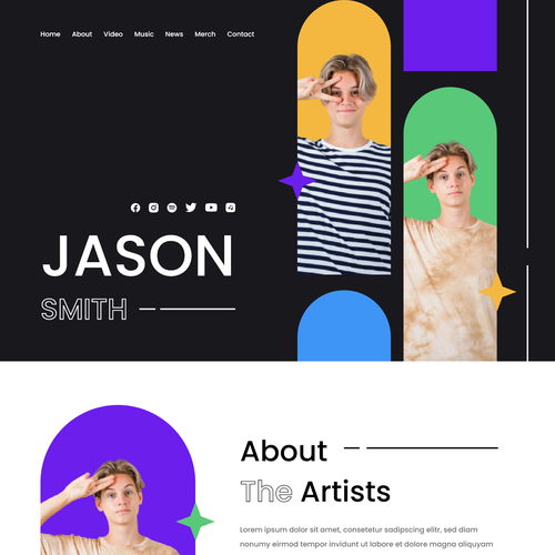 Design a website for artists of a London-based record label. Design by Neutron Design