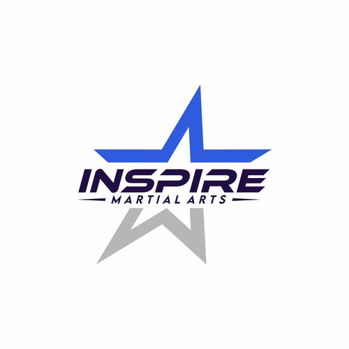 iNSPIRE. Shooting star design? Child development martial arts school. Design by R A G