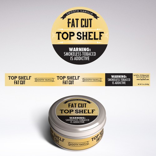 Top shelf premium chewing tobacco - logo/packaging design