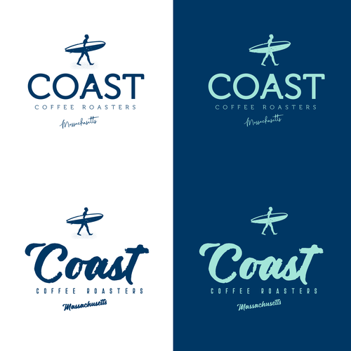 design logo for Coast Coffee Roaster, that will give an ordinary word a cool vibe Design by Helma