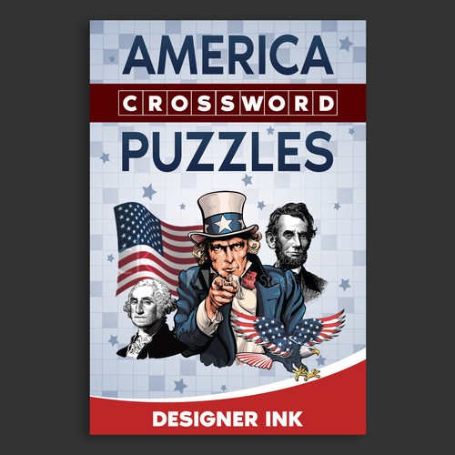 America Crossword Puzzles. Patriotic, Americana, Simple, Basic Design by Anastasia Brenych