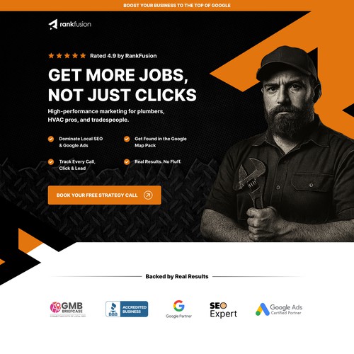Landing page design contest entry by Fortmindz