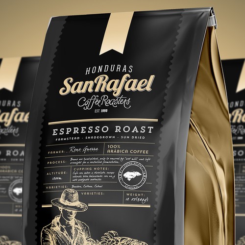 Labels for coffee bags Product label contest