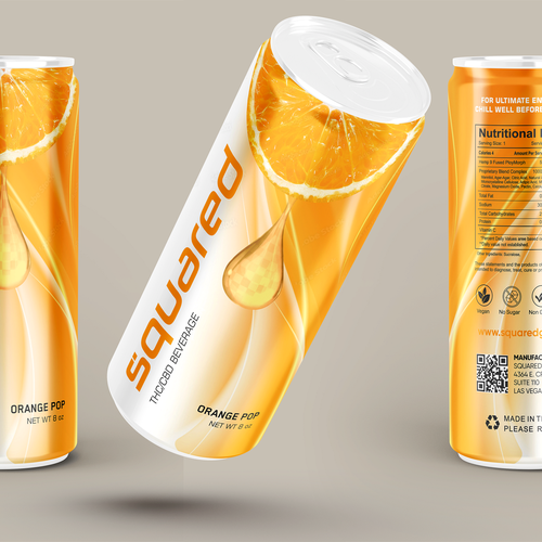 Clean - edgy beverage can for THC / CBD drink Design by SONUPARMAR