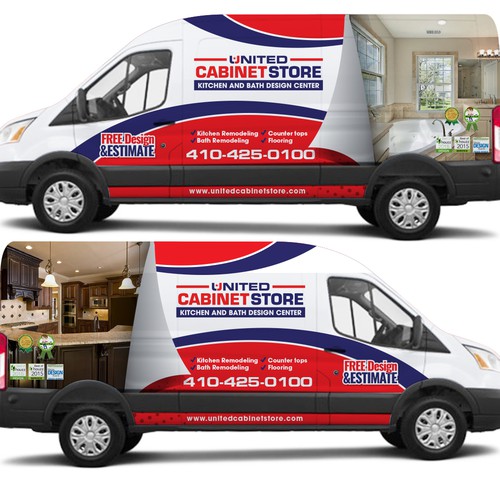 United Cabinet Store Kitchen Bath Design Center Van Design Car Truck Or Van Wrap Contest 99designs