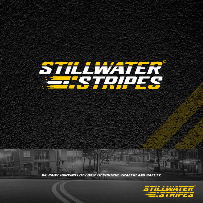 Attention getting parking lot striping logo Logo design contest