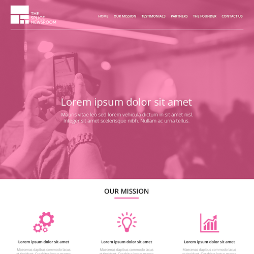Create a great, eye-catching single-page website for a leading newsroom editorial consultancy. Ontwerp door Răzvan I.