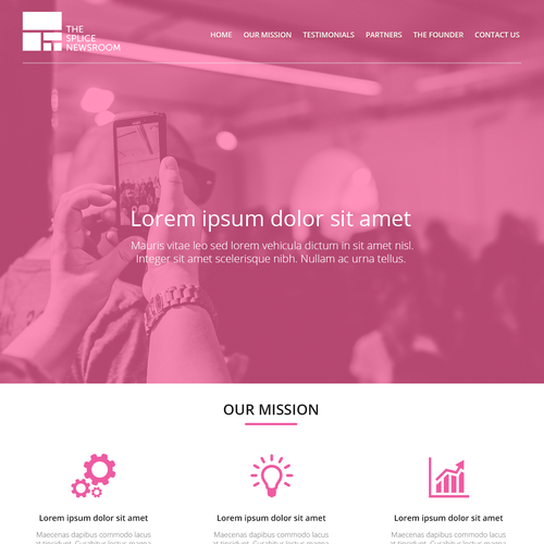 Create a great, eye-catching single-page website for a leading newsroom editorial consultancy. デザイン by Răzvan I.