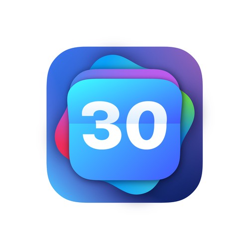 iOS Countdown App Icon Redesign Design by Hystudio