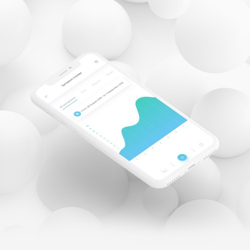 Design a beautiful, professional UI for a Symptom Tracker app Design by Yuriy.K