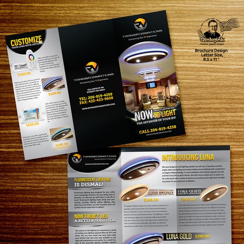 Create a stunning brochure for an exciting new LED lighting design Design by Qinkqink