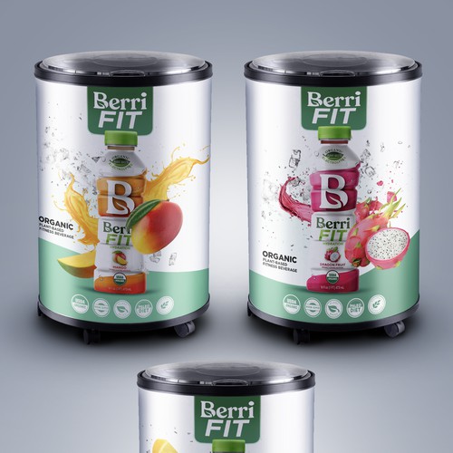 Branded Beverage Cooler Design by sougatacreative