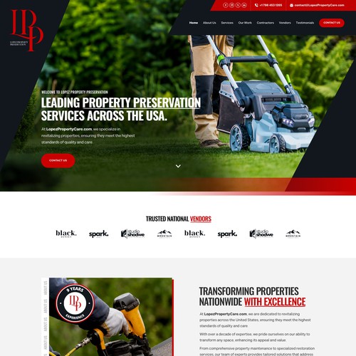 Design a Modern Property Preservation Website Company Design by keilaMaria