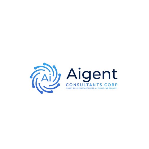 AI Agent Company: Appealing to small to medium sized businesses. Design by Karim Magdi