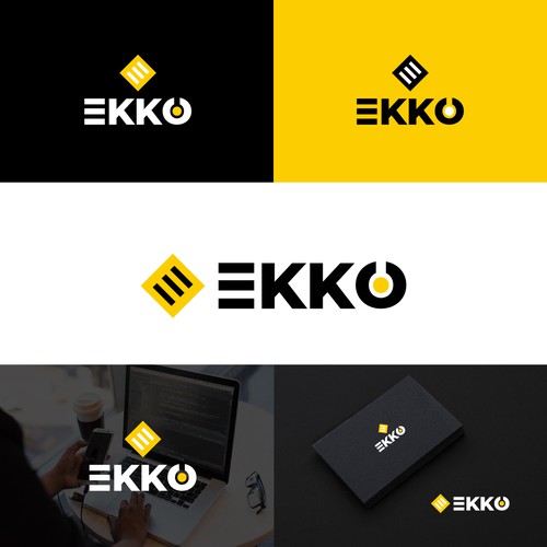 SIMPLE LOGO - ekko Letters then dm after Design by pexelbytes