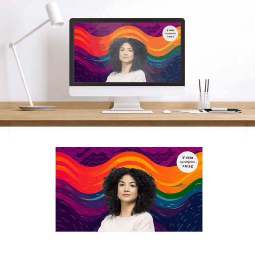 Virtual backgrounds for PRIDE month (multiple winners) Design by Shallu Narula