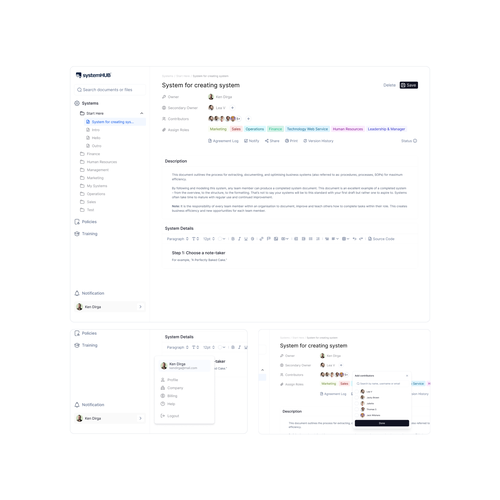 Redesign of SaaS UI Design by Ken Dirga
