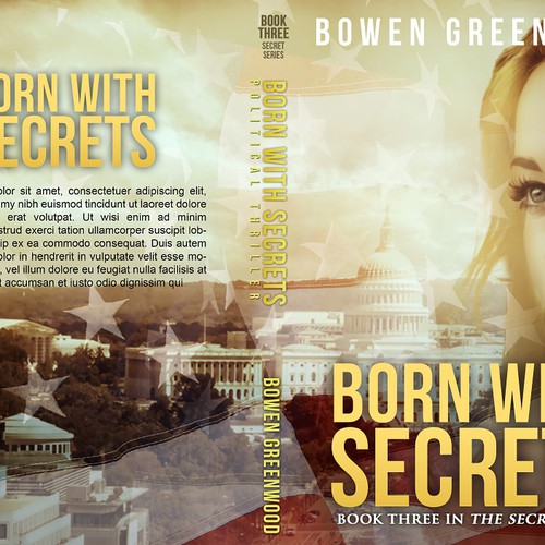 Book cover for a political thriller with Christian themes Design by sugarskullbaby ☠