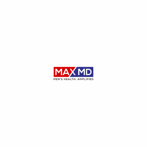 Max MD tele-medicine practice catering to men's health needs a powerful, modern logo Design réalisé par G A D U H_A R T