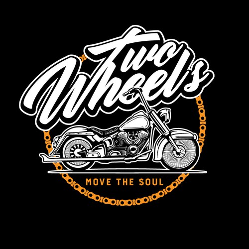 Two-Wheel Rides Logo Design réalisé par AlarArtStudio™