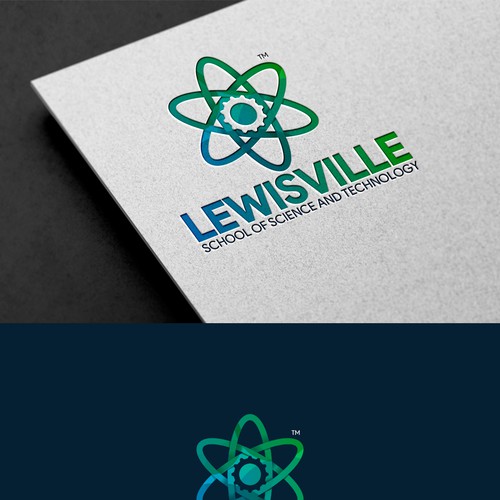 Lewisville SciTech Logo Design by mateuzord